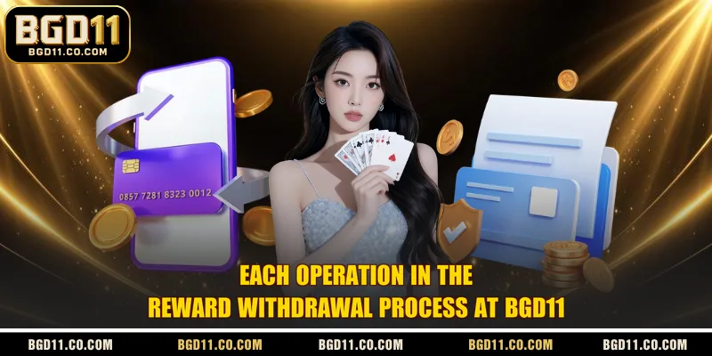 Each operation in the reward withdrawal process at BGD11